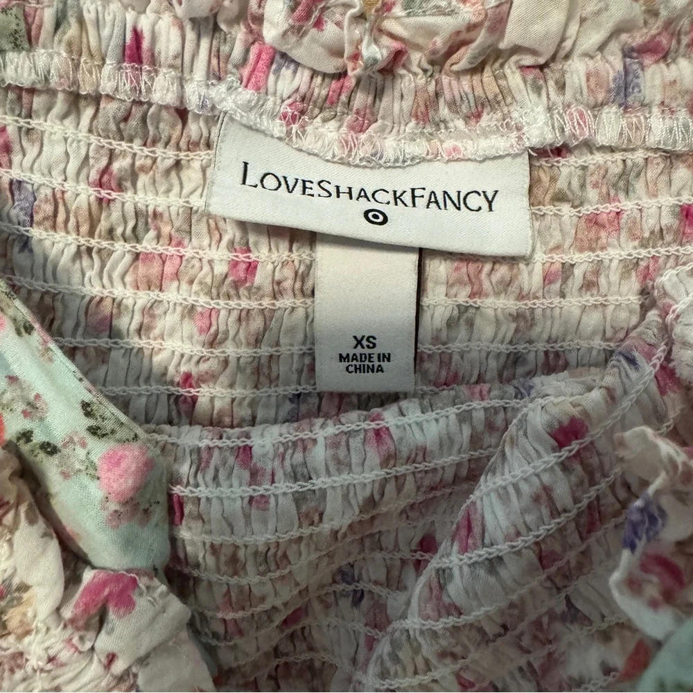 Love Shack Fancy x Target - Floral Pink, Blue and White Dress - Picture 5 of 5